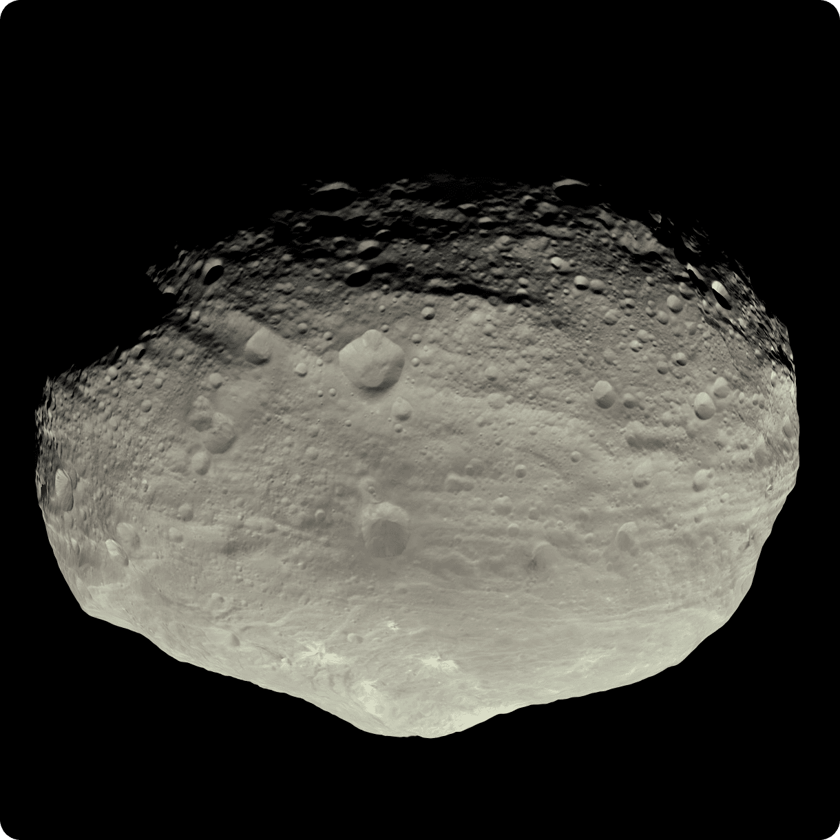 The famous asteroid "Vesta" looks like an ugly space potato.