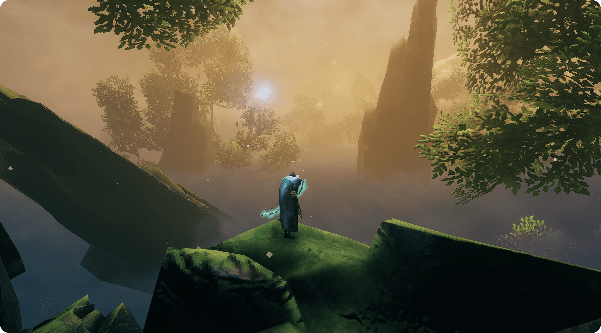 ThatMindlessGuy surveying the mist in Valheim.